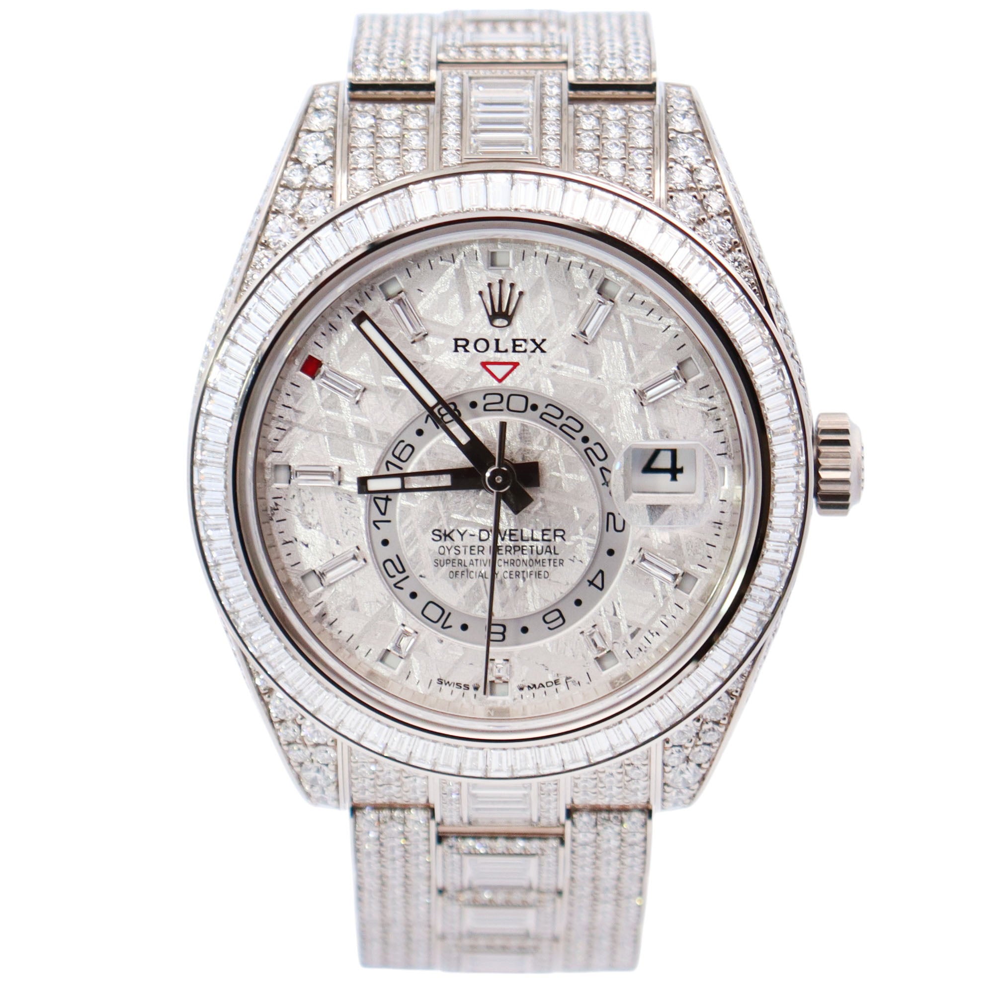HAPPY JEWELERS Rolex Sky Dweller 42mm Meteorite Dial Watch Ref# 336959TBR