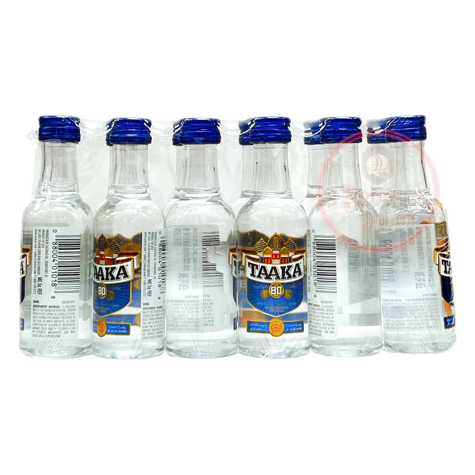 Taaka 80 Proof Vodka Mini Shots (12 Of 50ML)