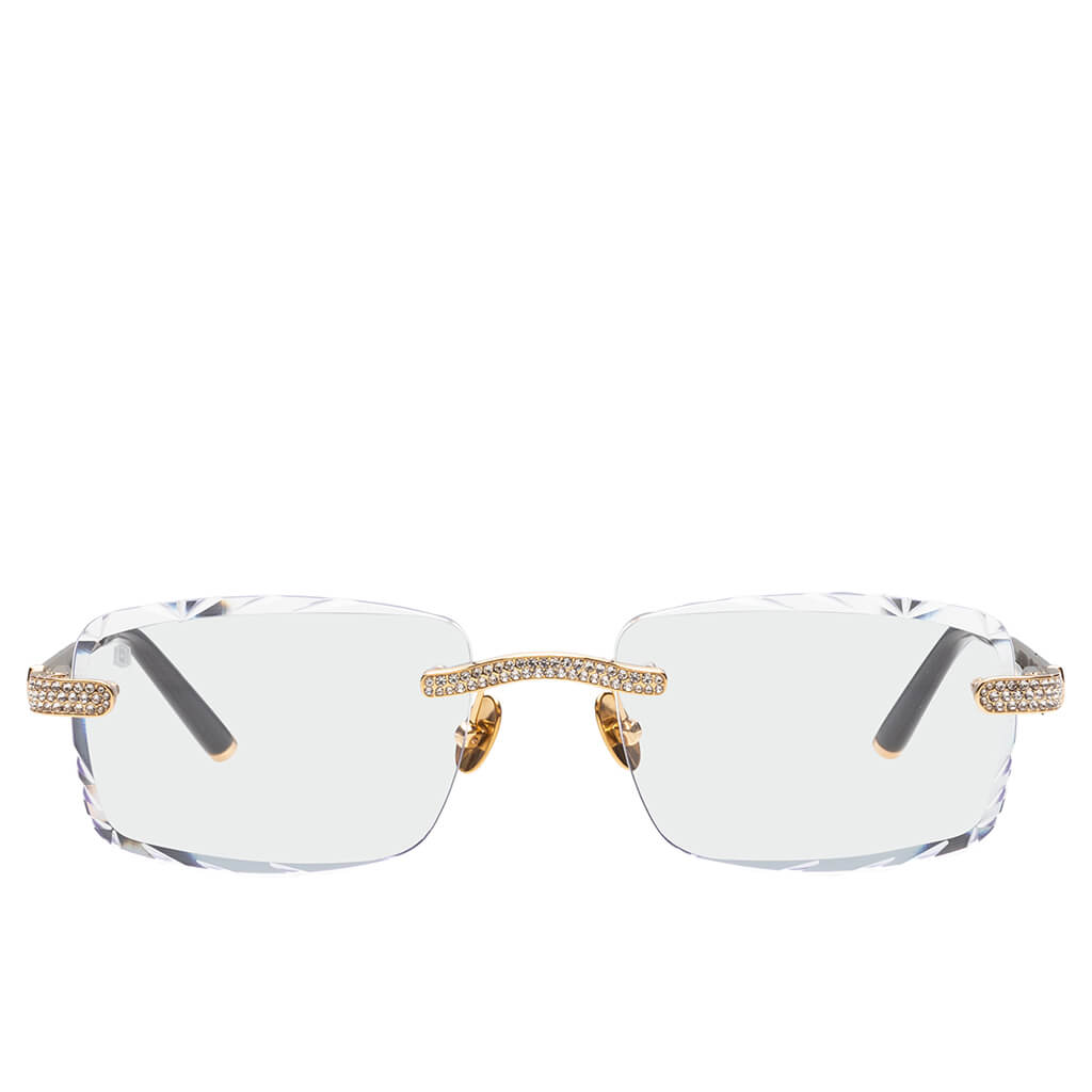JAMES ORO Iced Signature Gem Cut   Clear