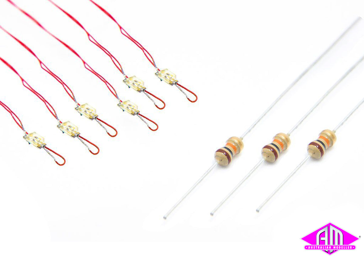 DCC Concepts LED NLRD   NANOlight (w/Resistors)   1 Colour   Signal Red (6 Pack)