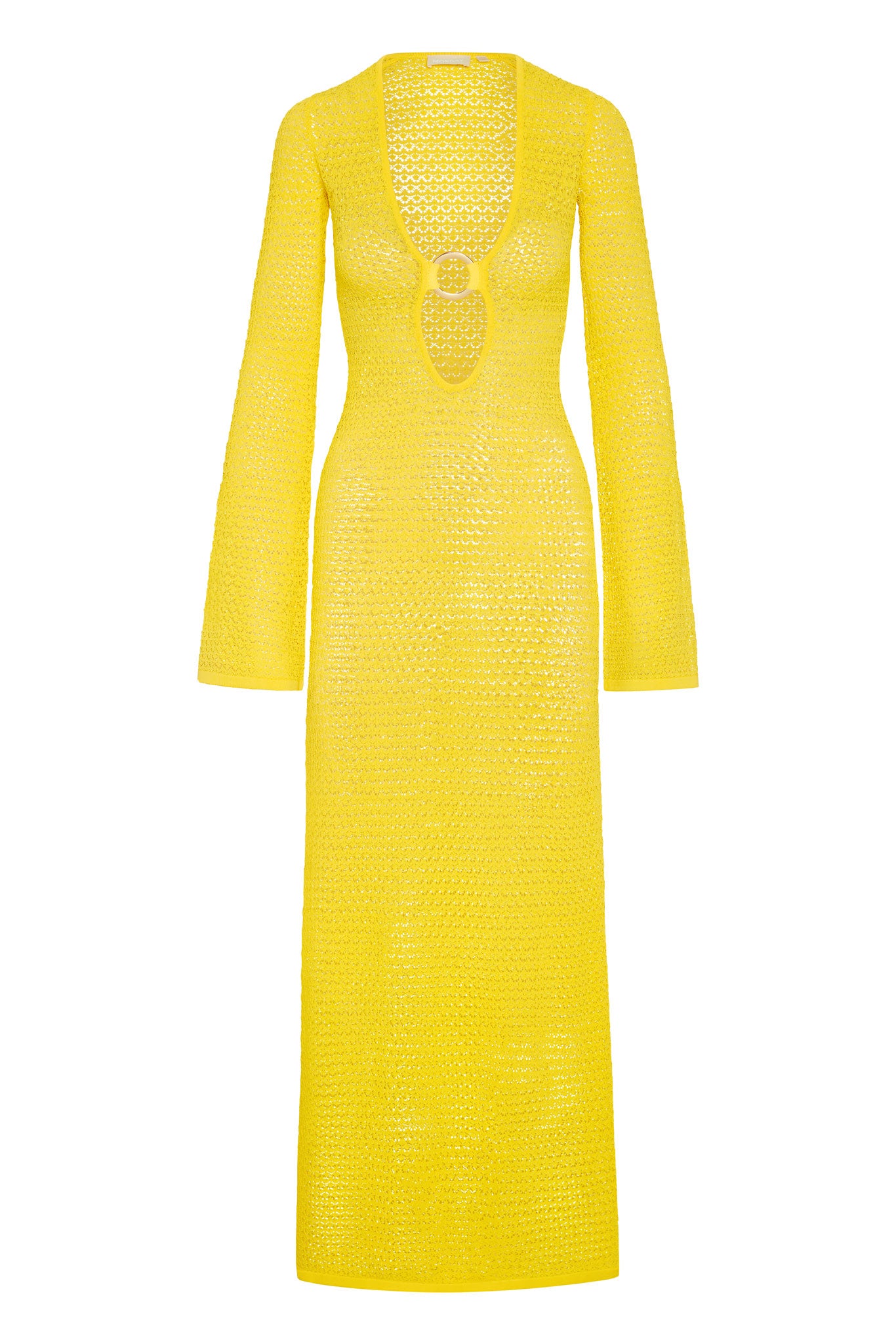 MONDAY SWIMWEAR Montego Dress   Limoncello Lace Crochet