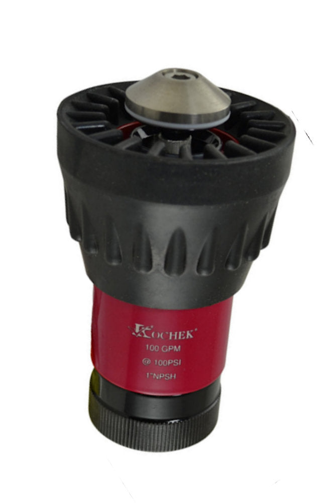 KOCHEK FIRE EQUIP. NZ030 High Volume Constant Flow 1" NPSH Nozzle With Bumper, 100 GPM