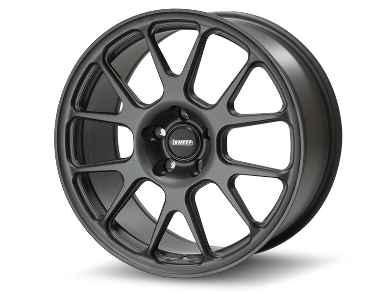 NeuspeediSweepCP12FlatRacingGraphiteWheel NEUSPEED RS WHEELS 18" Neuspeed iSweep CP12 Wheel