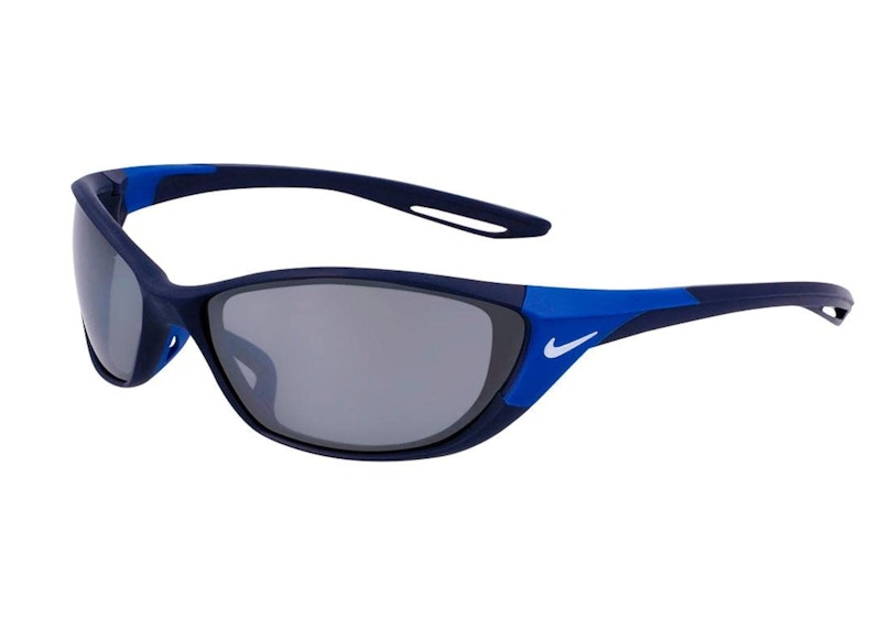 Nike Zone Sunglasses Matte Midnight Navy Silver Flash