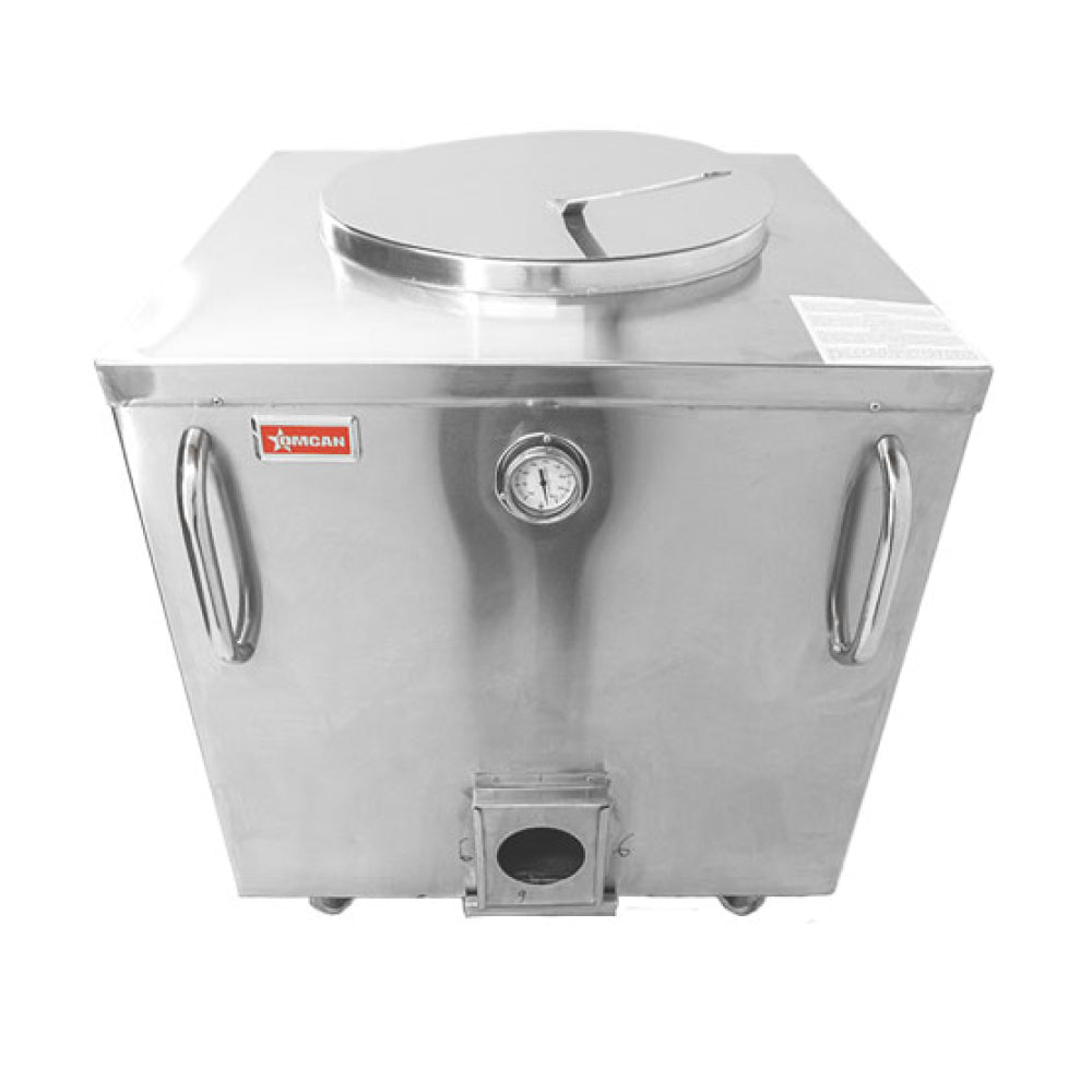 Nella 24" x 24" Stainless Steel Tandoor Clay Oven   Charcoal   47438