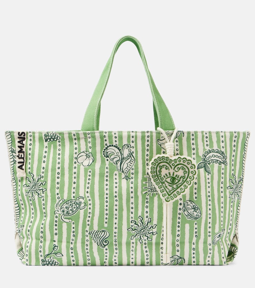 ALEMAIS Al√É¬©mais Lula Large printed canvas tote bag