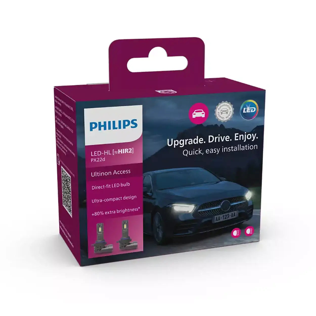 Philips LED HIR2 12V Ultinon access LED upgrade bulbs   11012U2500CX