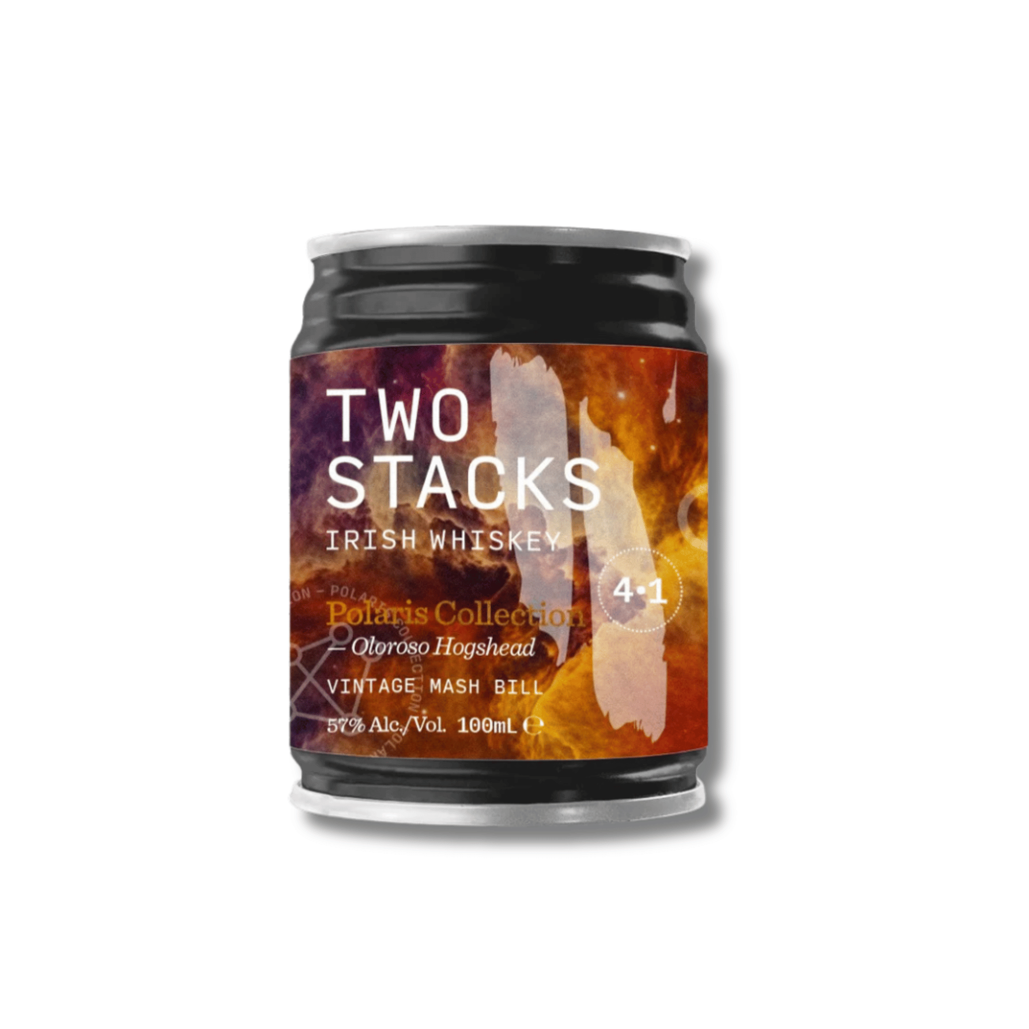 TWO STACKS WHISKEY Polaris 4.1   Vintage Mash Bill 100ml Dram in a Can (ABV: 57%)