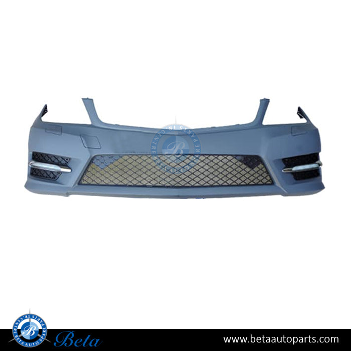 BETAAUTOPARTS Mercedes C Class W204 (2011 2014), Front Bumper AMG Normal without PDC with Washer, Taiwan, 2048808247