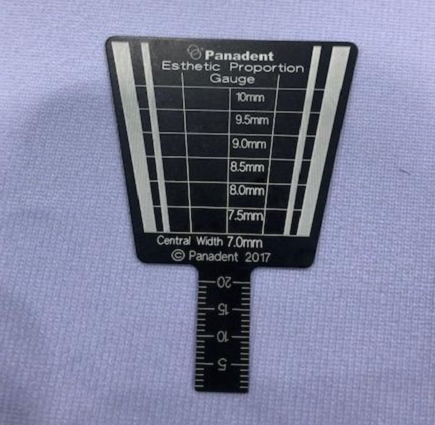 Panadent Esthetic Tooth Proportion Gauge