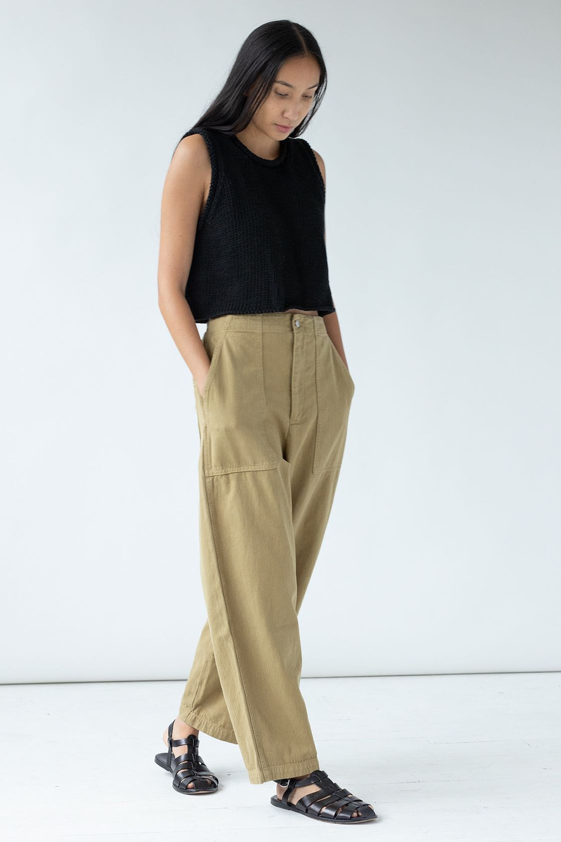 Shaina Mote Painter Pant   Ecru
