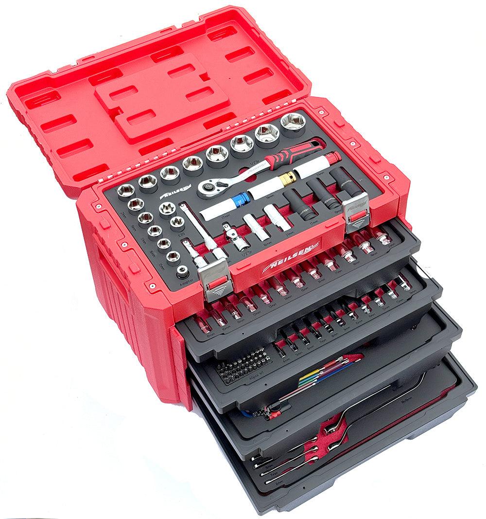 CBS 245 Piece Socket and Wrench Set in 4 Drawer Toolbox