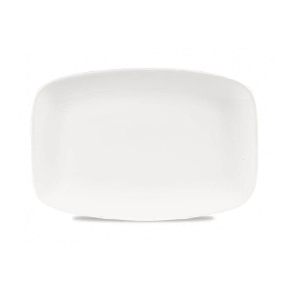 Churchill 11.75" X 7.8" X Squared Super Vitrified Chef's Oblong Plate   6/Case   WH OBL41