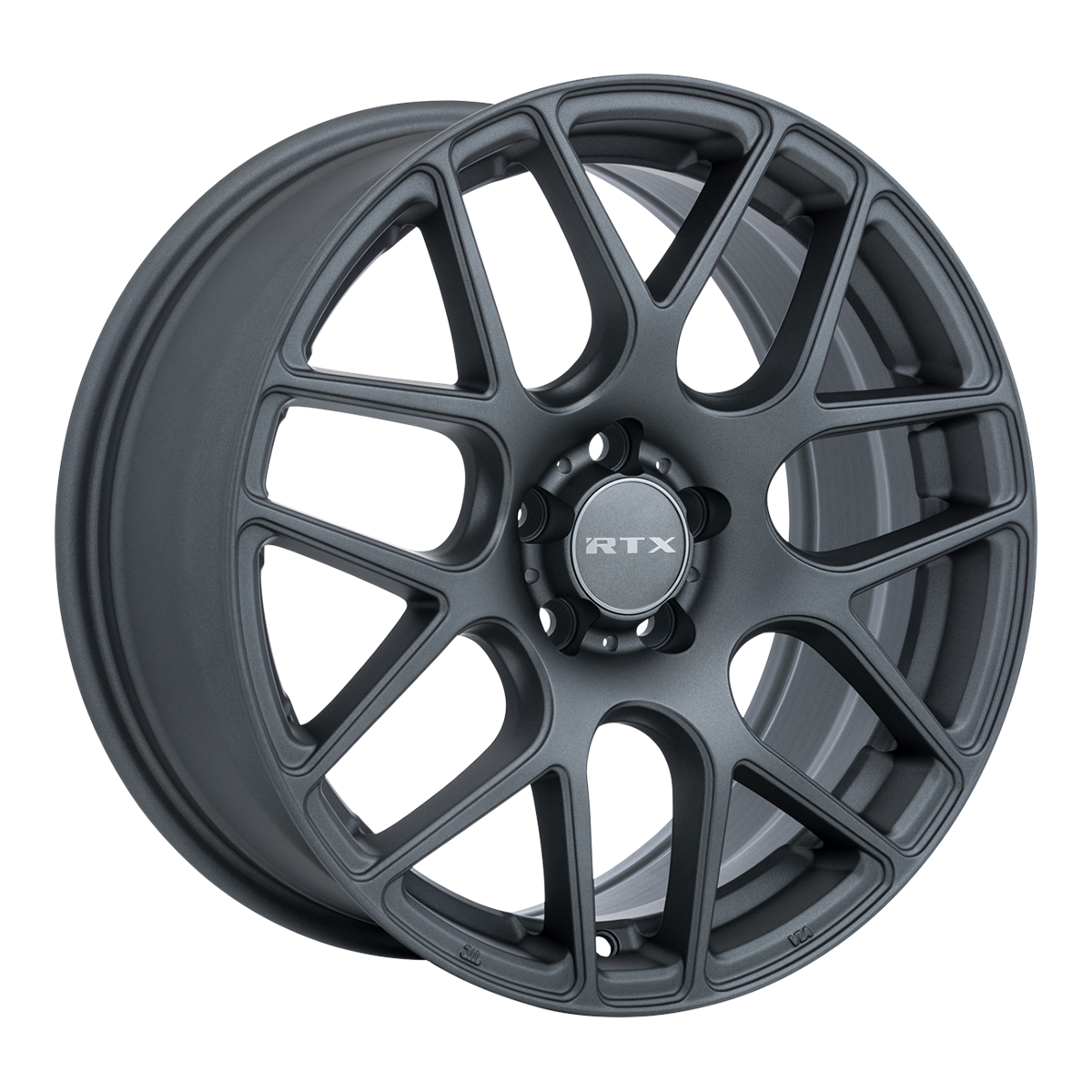 RTXWHEELS 18x8 Alloy Wheel   RTX Envy 082782 Matte Gunmetal , with 5x112 Bolt Pattern , 38.0 Offset , 66.6 HubBore