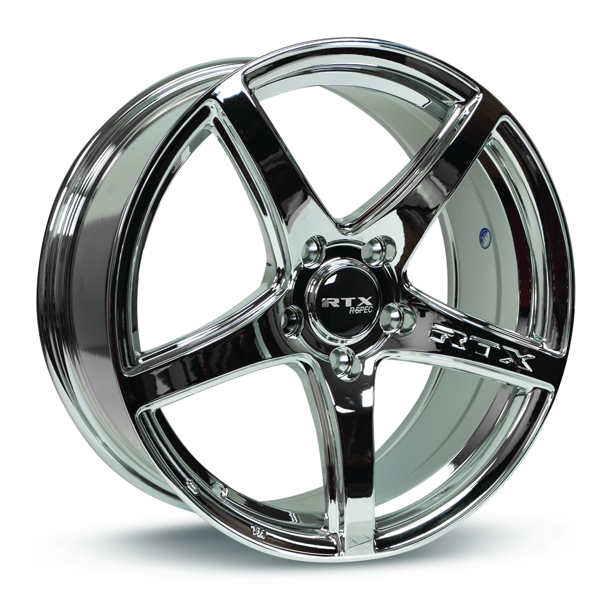 RTXWHEELS 18x8 Alloy Wheel   RTX Illusion 082944 Chrome / PVD , with 5x114.3 Bolt Pattern , 42.0 Offset , 73.1 HubBore