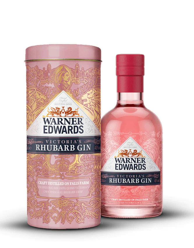 Warner Edwards Victoria's Rhubarb Gin 20cl in Gift Tin