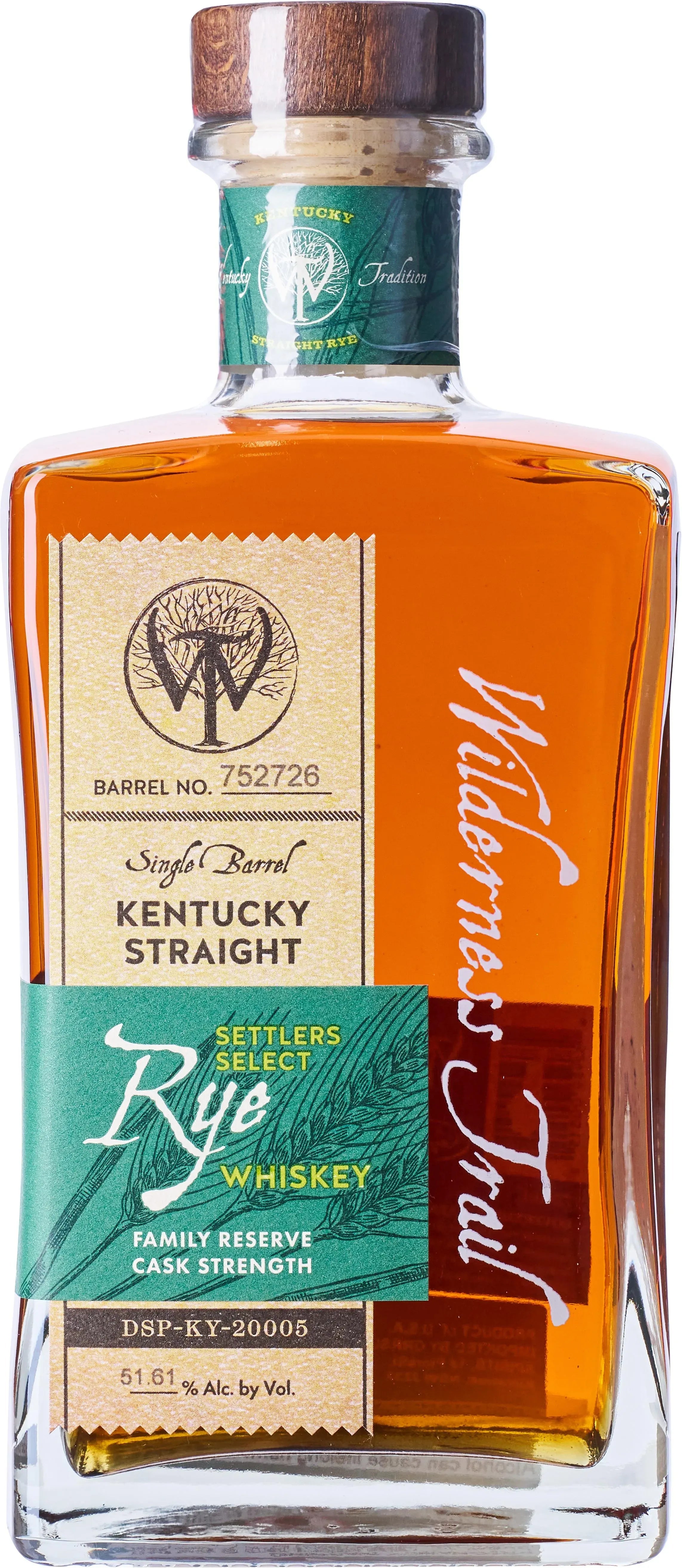 Wilderness Trail Barrel No. 752726 Rye Whiskey 700ml
