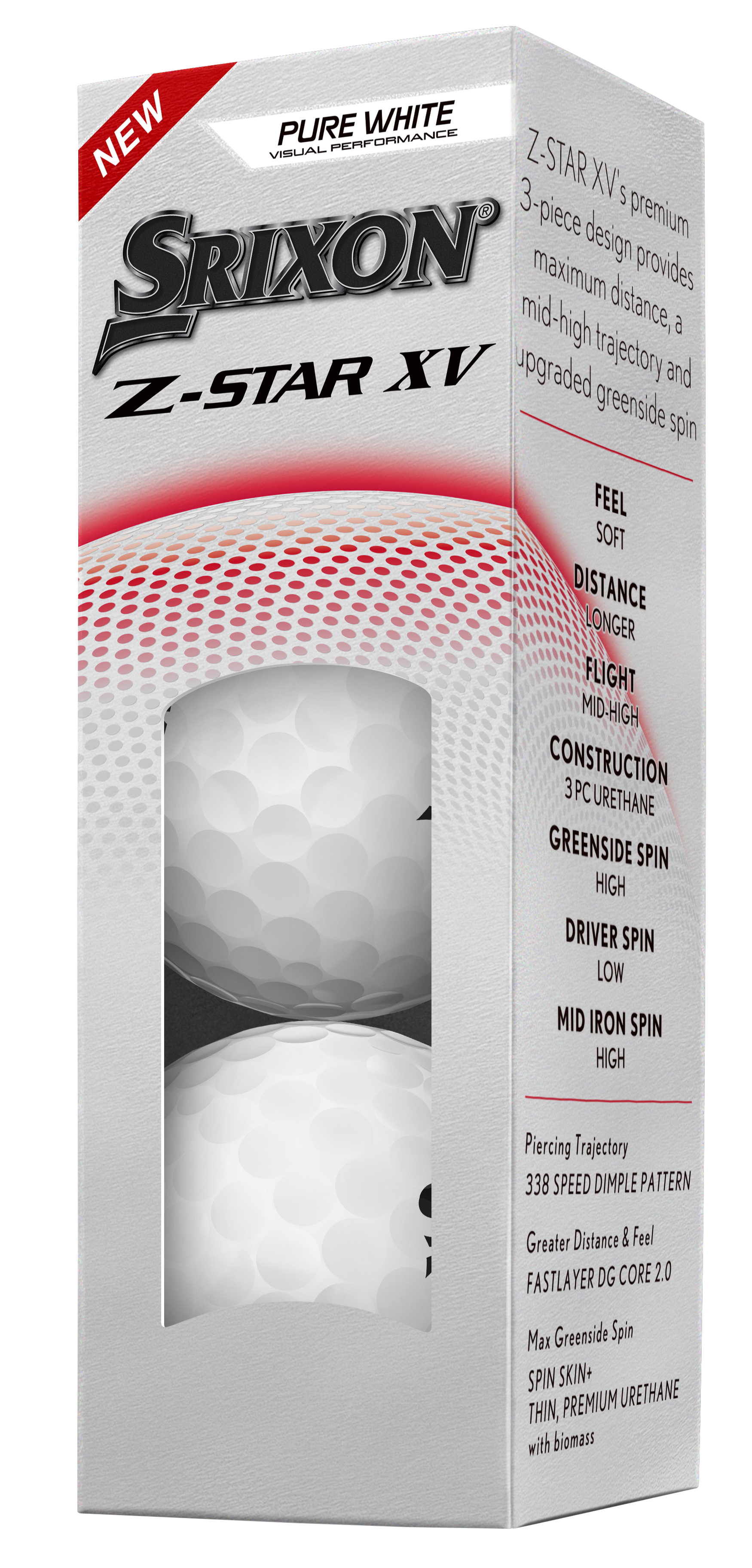 Srixon Z Star XV 2025 Golf Balls (3 Ball Sleeve)