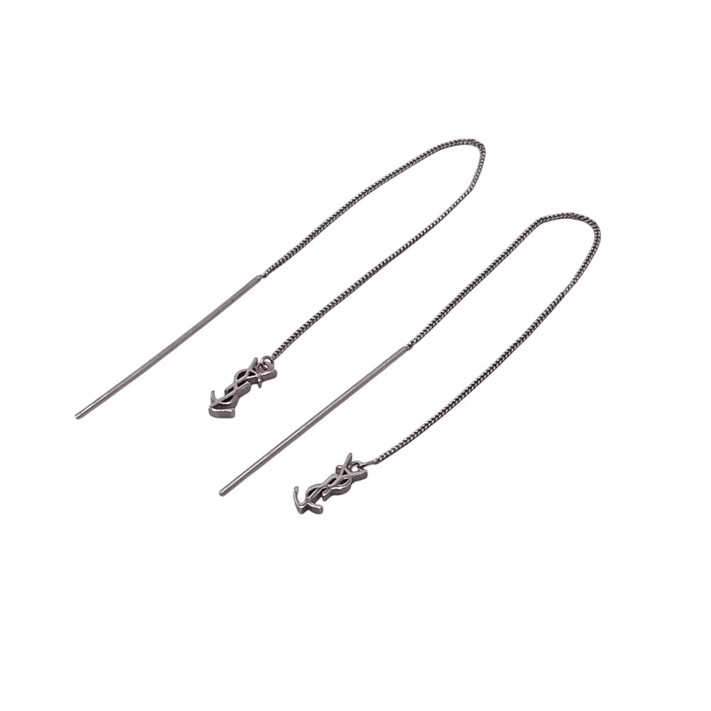 SAINT LAURENT Pierce Gold Plated Silver Opium Threader Women Used Authentic