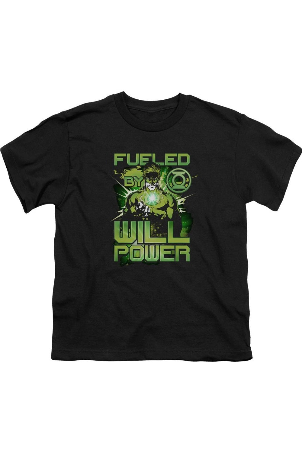 2712 Green Lantern Fueled Short Sleeve Juvenile Tee   T Shirt