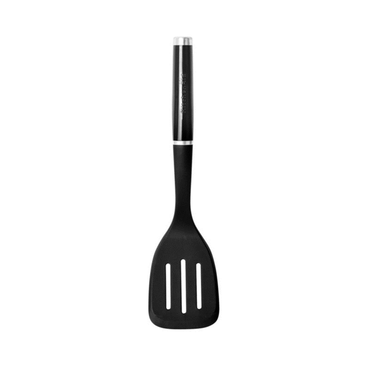 2297 KitchenAid 6009331 3.5 x 8.5 in. Black ABS & Nylon Slotted Turner