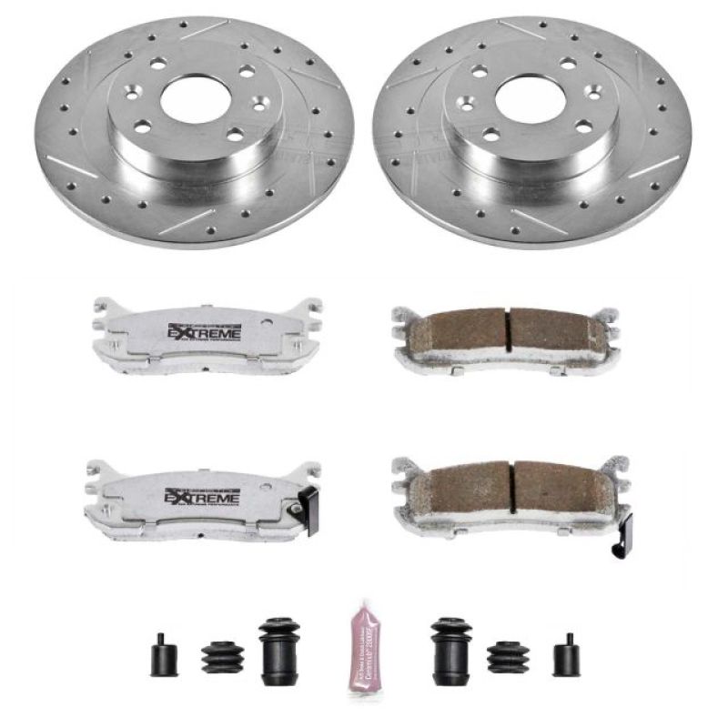 POWERSTOP Power Stop 97 03 Ford Escort Rear Z26 Street Warrior Brake Kit