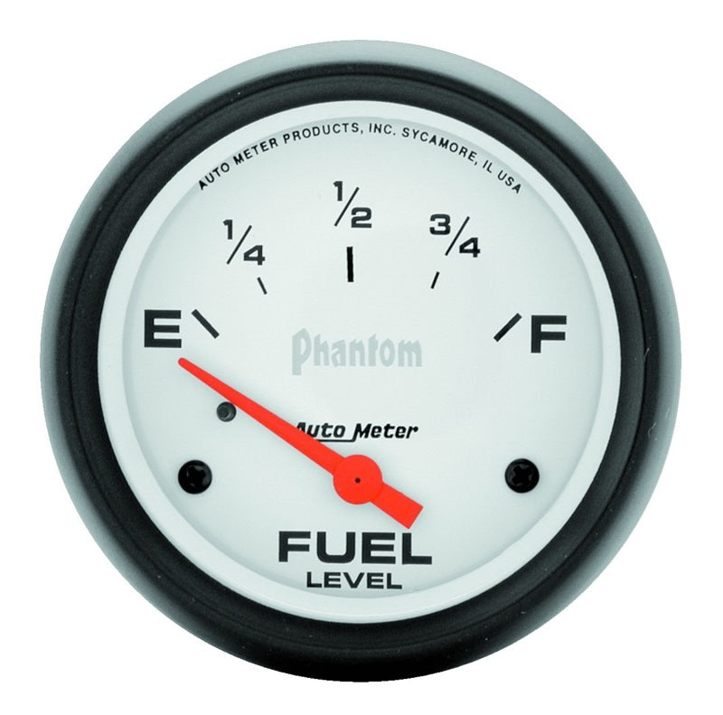 AutoMeter Gauge Fuel Level 2 5/8in. 240 Ohm(e) to 33 Ohm(f) Elec Phantom