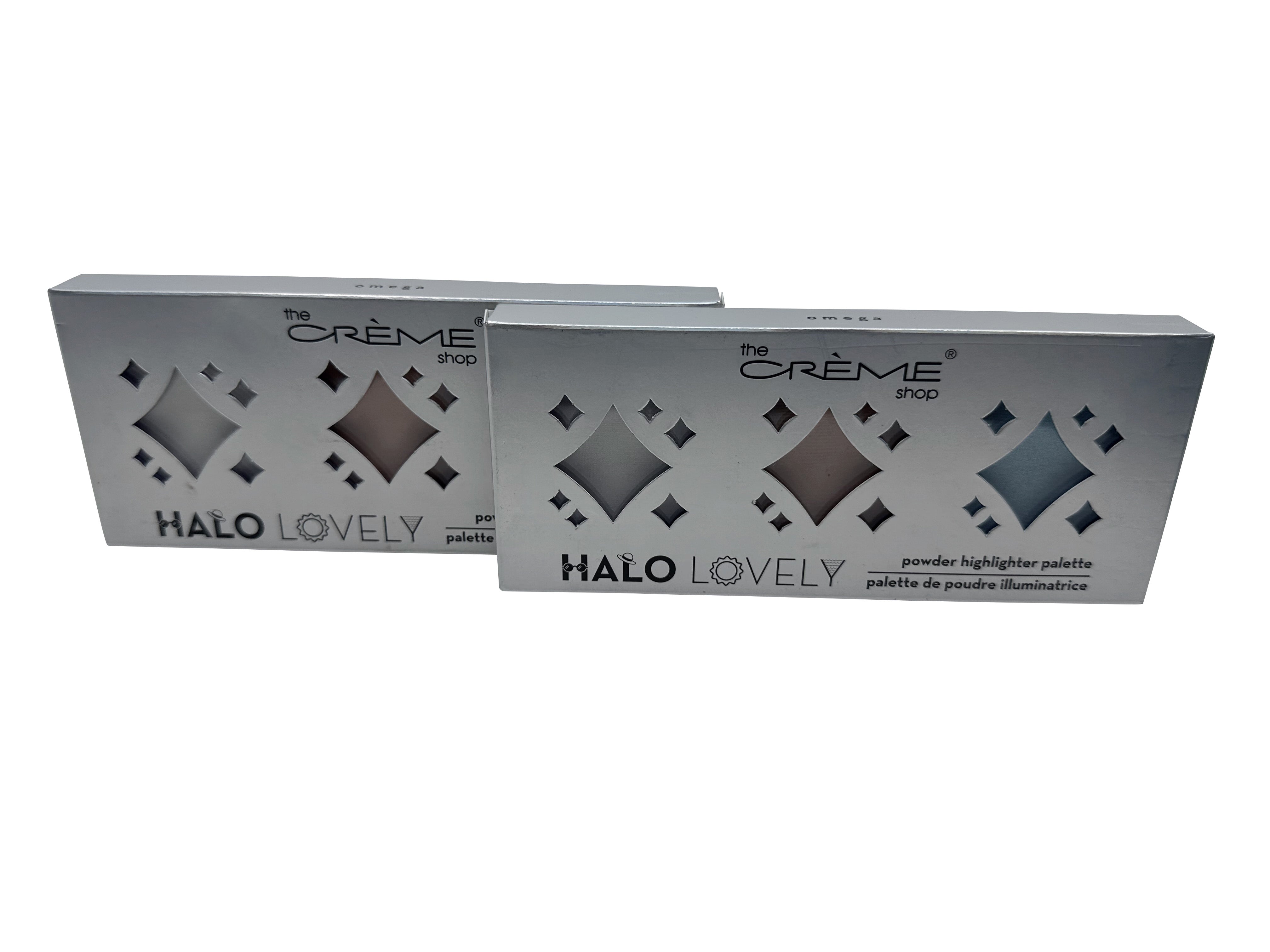 2198 The Creme Shop Halo  Lovely Palette Powder Highlighter Omega 0.53 OZ Set of 2