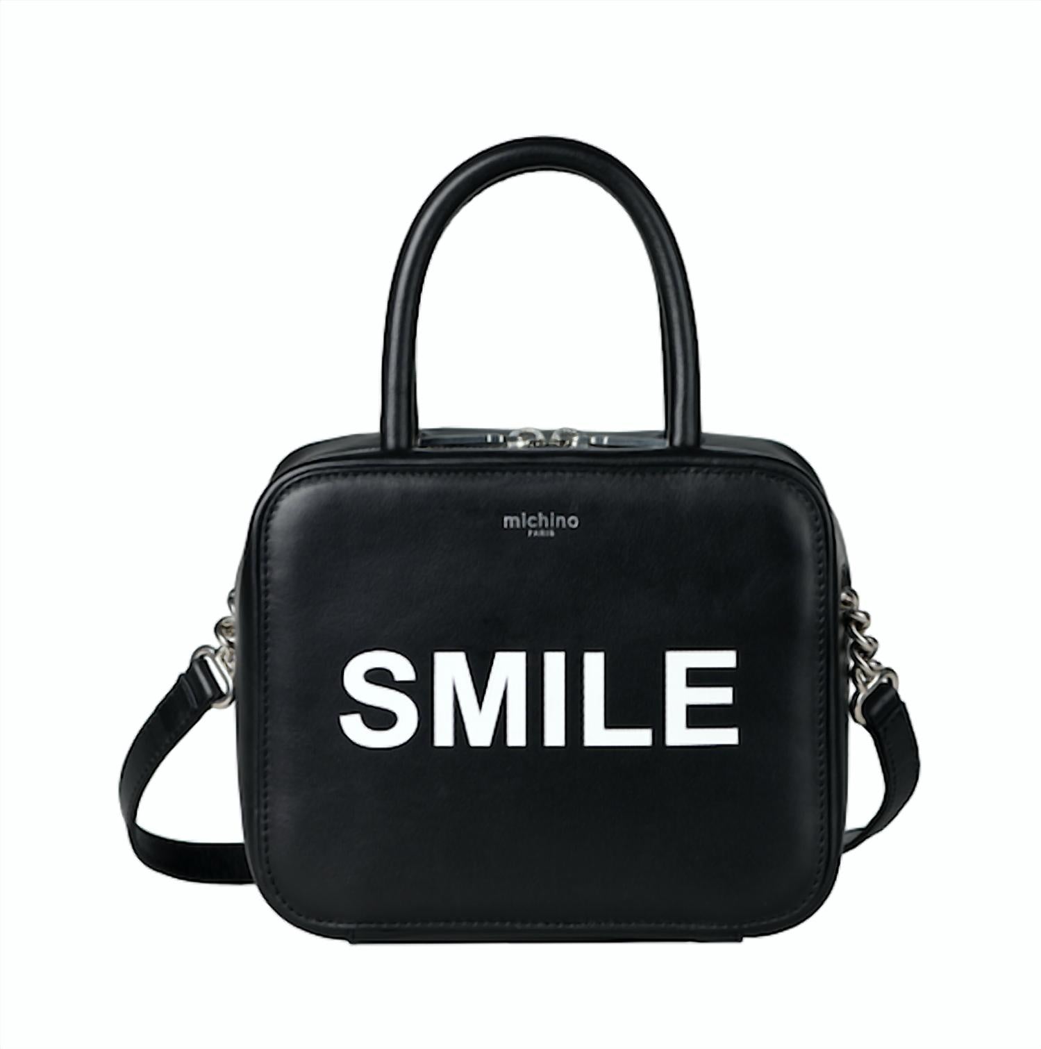 2244 Squarit Smile Bag In Black