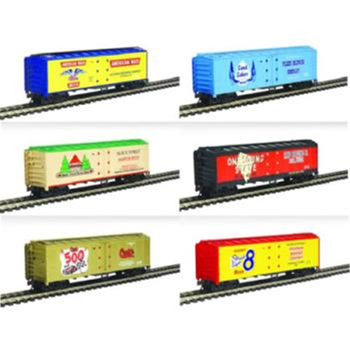 2297 Model Power  HO Beer Car Asst Model Train   Pack of 6
