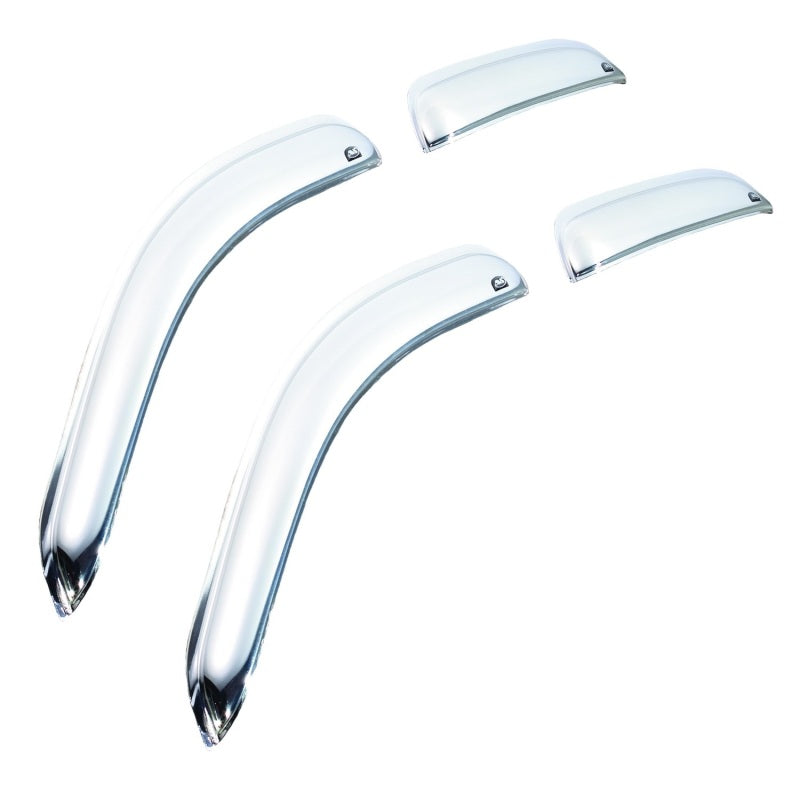 AVS 02 10 Ford Explorer (4 Door) Ventvisor Front & Rear Window Deflectors 4pc   Chrome