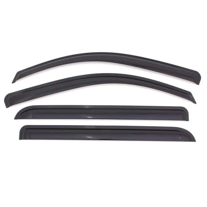 AVS 07 16 Mitsubishi Lancer Ventvisor Outside Mount Window Deflectors 4pc   Smoke