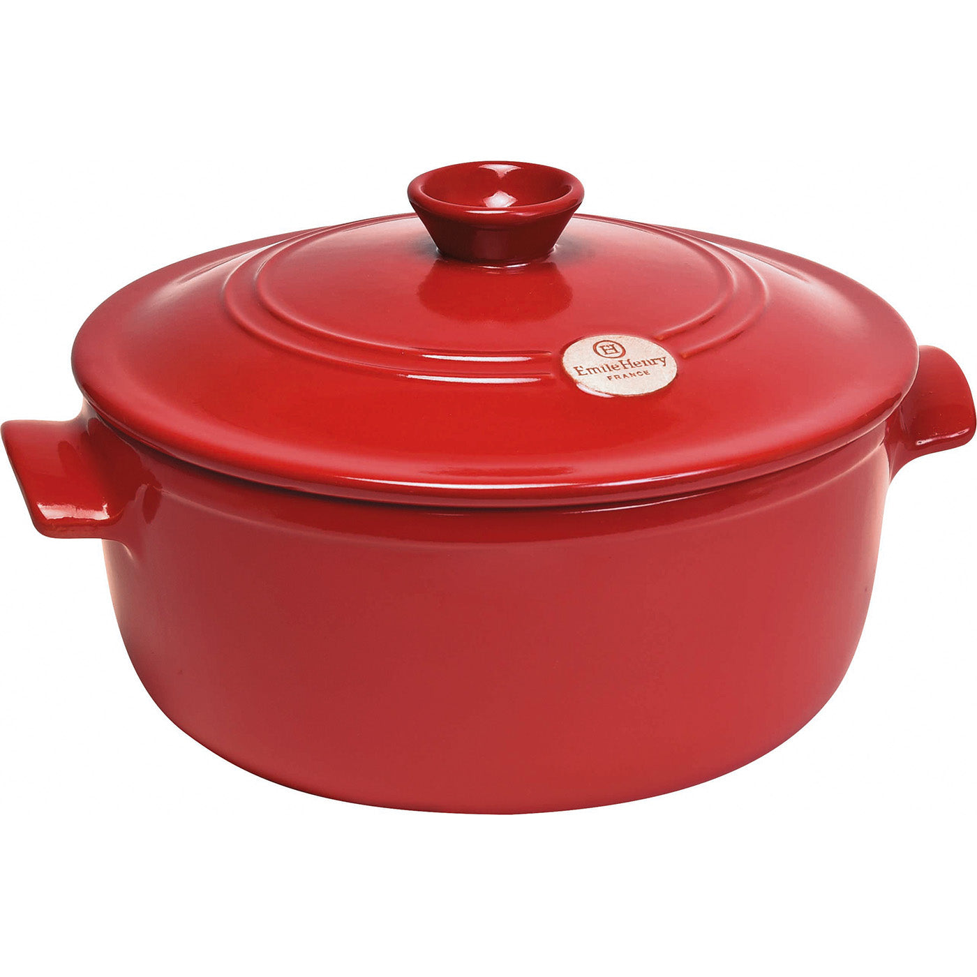 2351 Emile Henry Flame Round Stewpot Dutch Oven  5.5 Quart