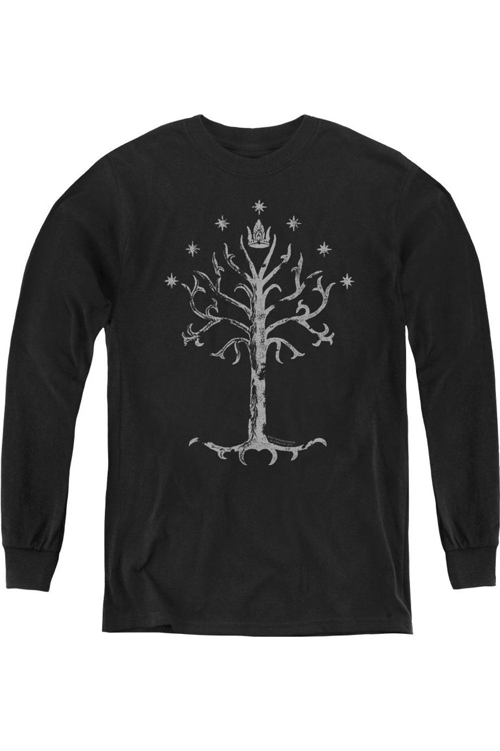 2712 Lord Of The Rings Tree Of Gondor Youth Long Sleeve Tee   T Shirt