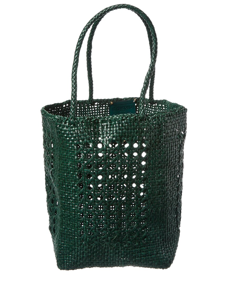 2000 Dragon Diffusion Grace Cannage Woven Leather Tote