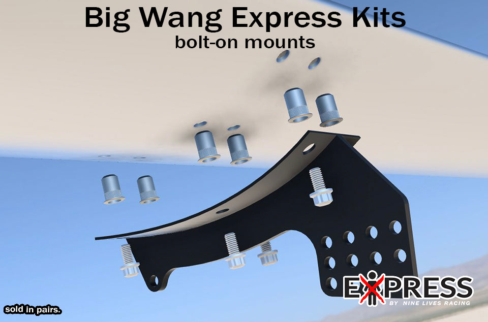NINE LIVES RACING bolt on Wang mounts.