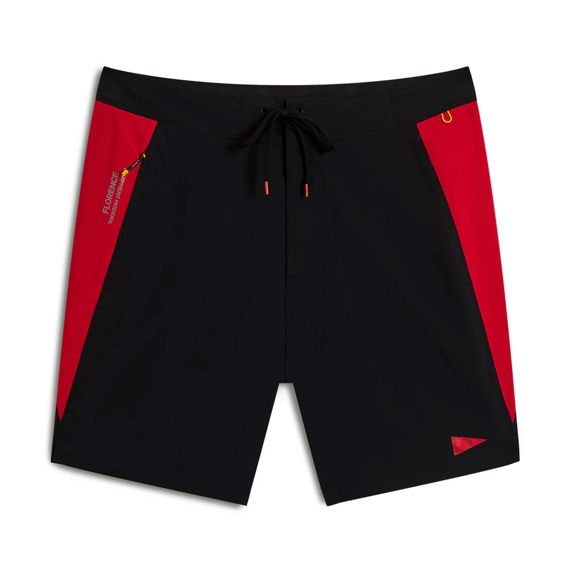 Florence Marine X Cordura® Airtex 18.5" Men's Boardshorts   Black Rescue Red