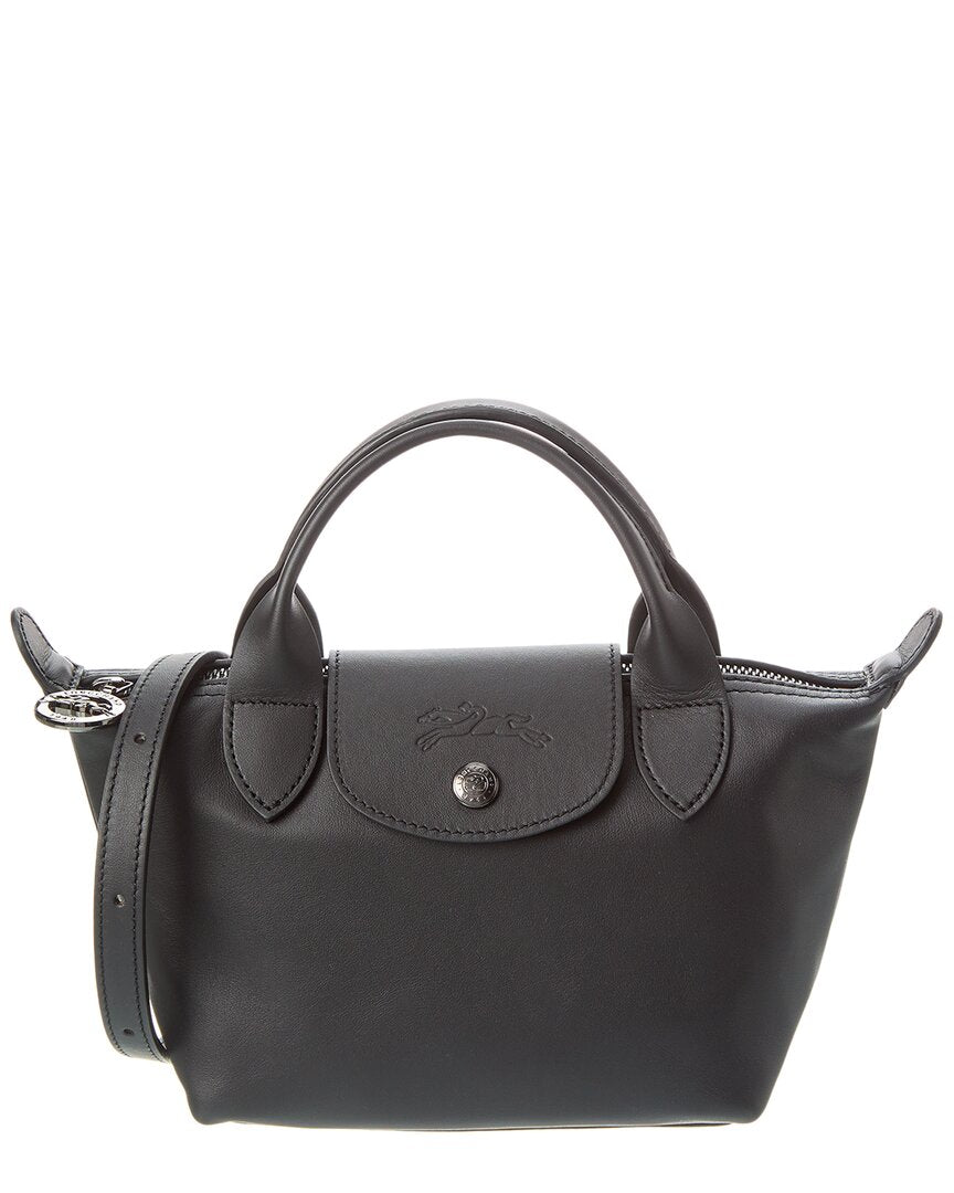 2000 Longchamp Le Pliage Xtra XS Leather Tote