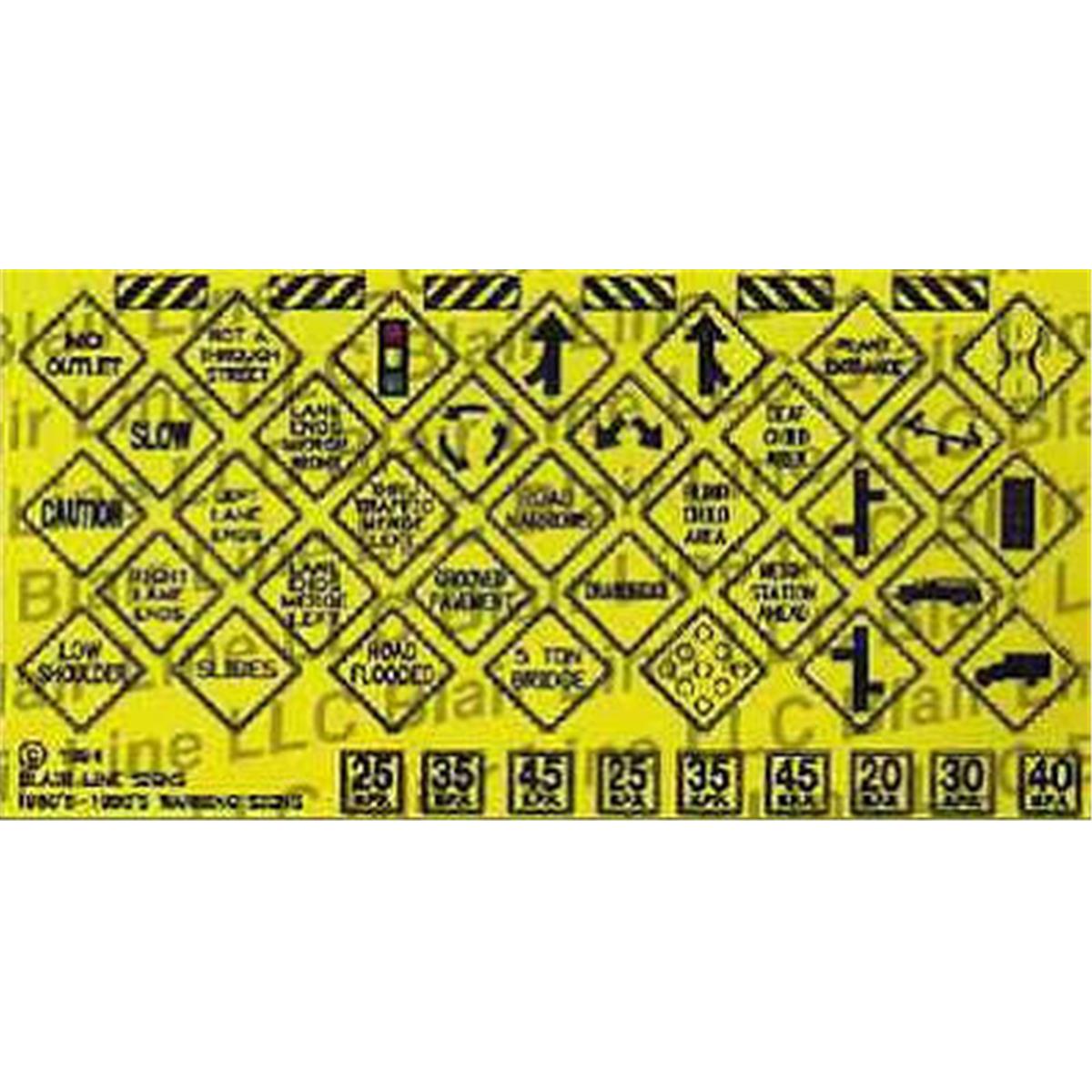 2297 Blair Line  No.4 N Highway Warning Sign