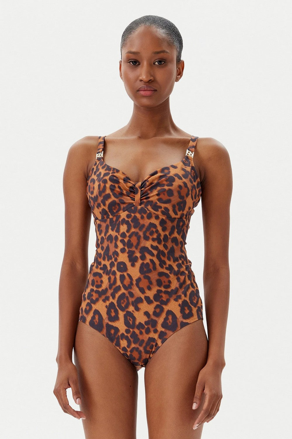 CHANTELLE Сдельный купальник с принтом 17UR0 Sauvage wild leopard