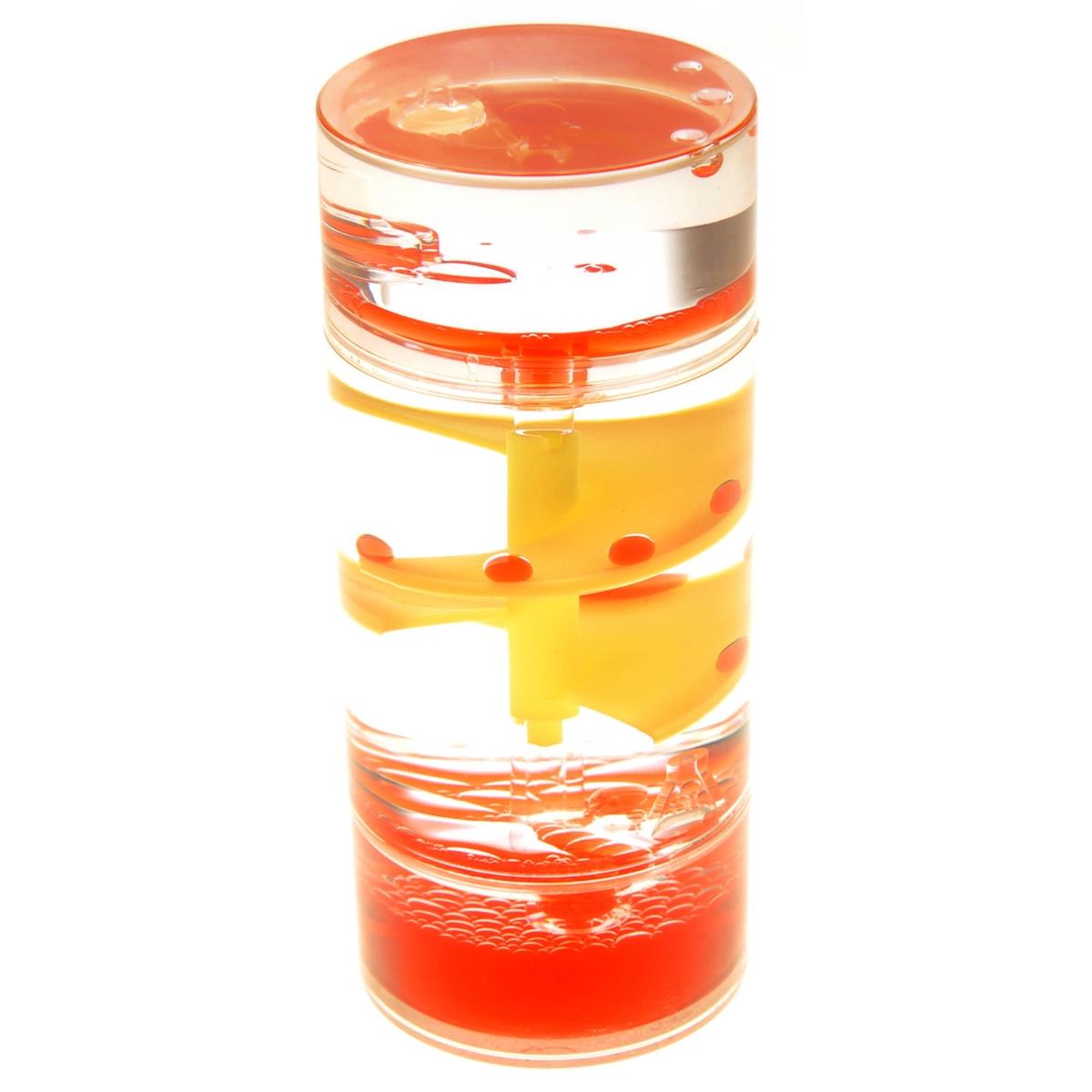 2297 AZ Trading  Spiral Cylinder Liquid Motion Bubbler Red