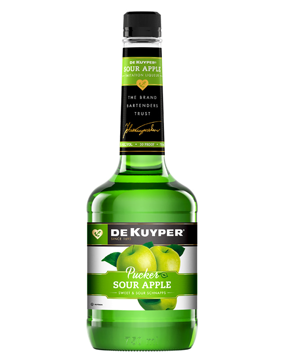 DeKuyper Pucker Sour Apple Schnapps Liqueur