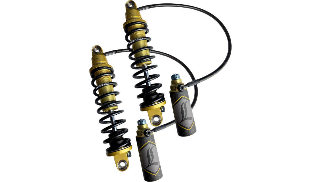 LEGEND SUSPENSION Legend Revo Arc Remote Reservoir Coil Suspension   Heavy Duty   13"   Gold   99 08 Touring