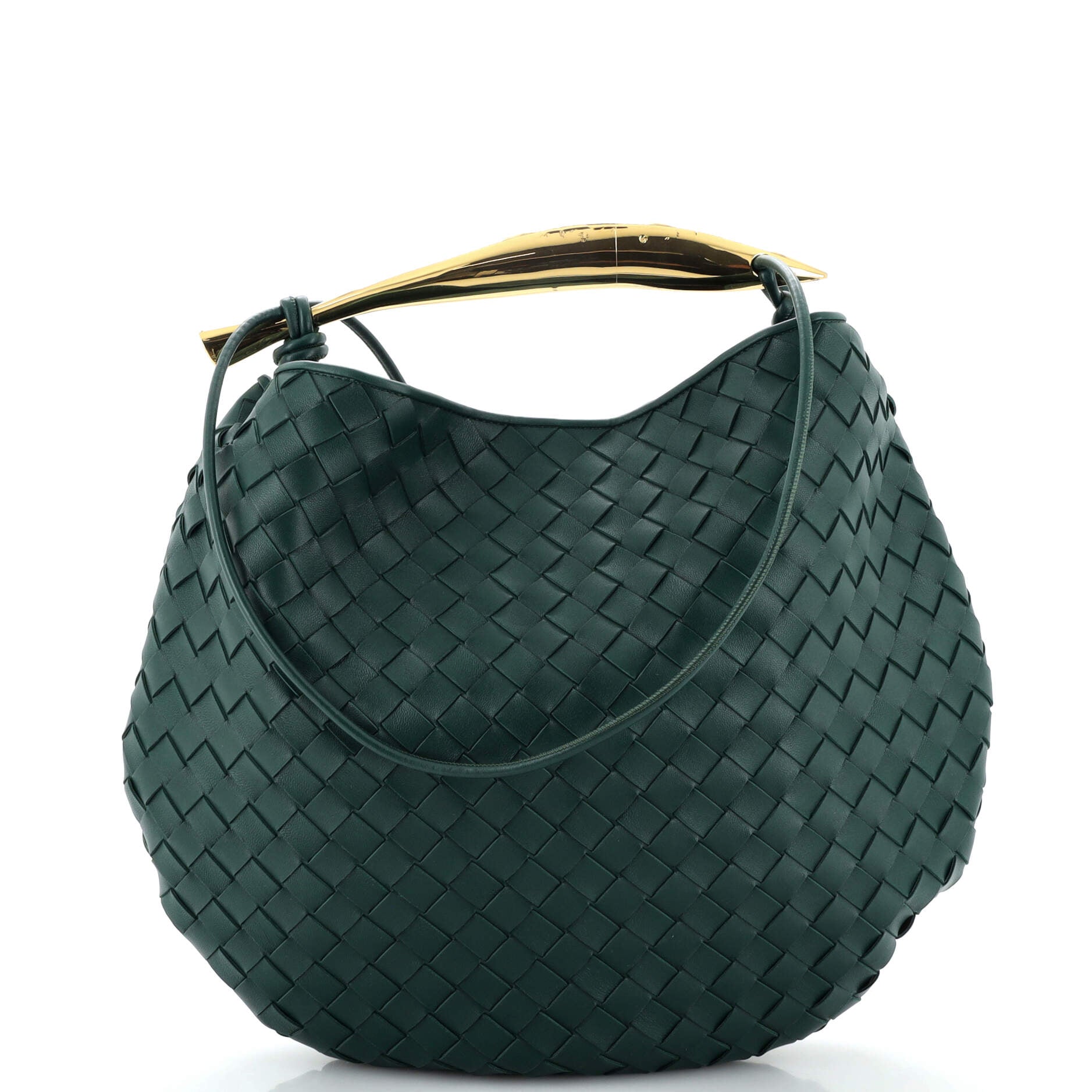 2860 Sardine Top Handle Bag Intrecciato Nappa Medium