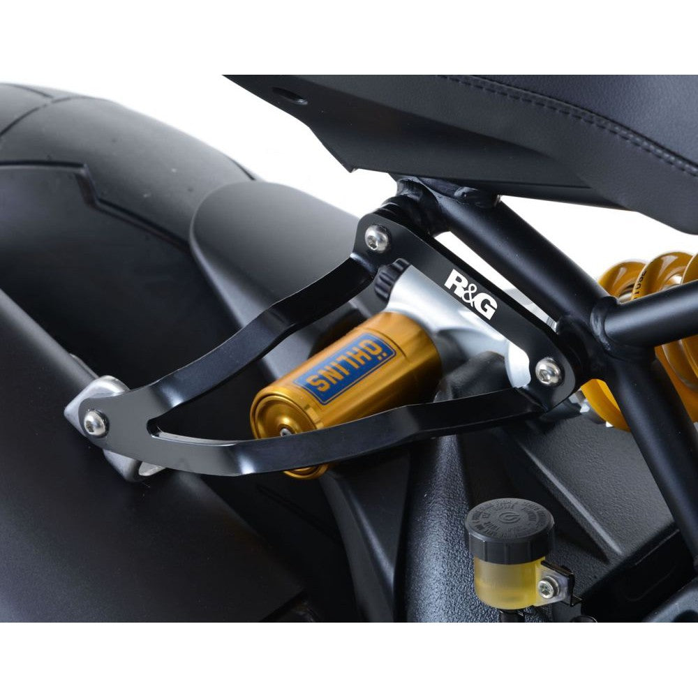 R&G Racing Black Exhaust Hanger For 2017 2018 Ducati Monster 1200