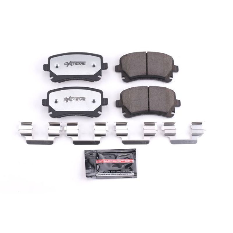 POWERSTOP Power Stop 05 11 Audi A6 Quattro Rear Z26 Extreme Street Brake Pads w/Hardware