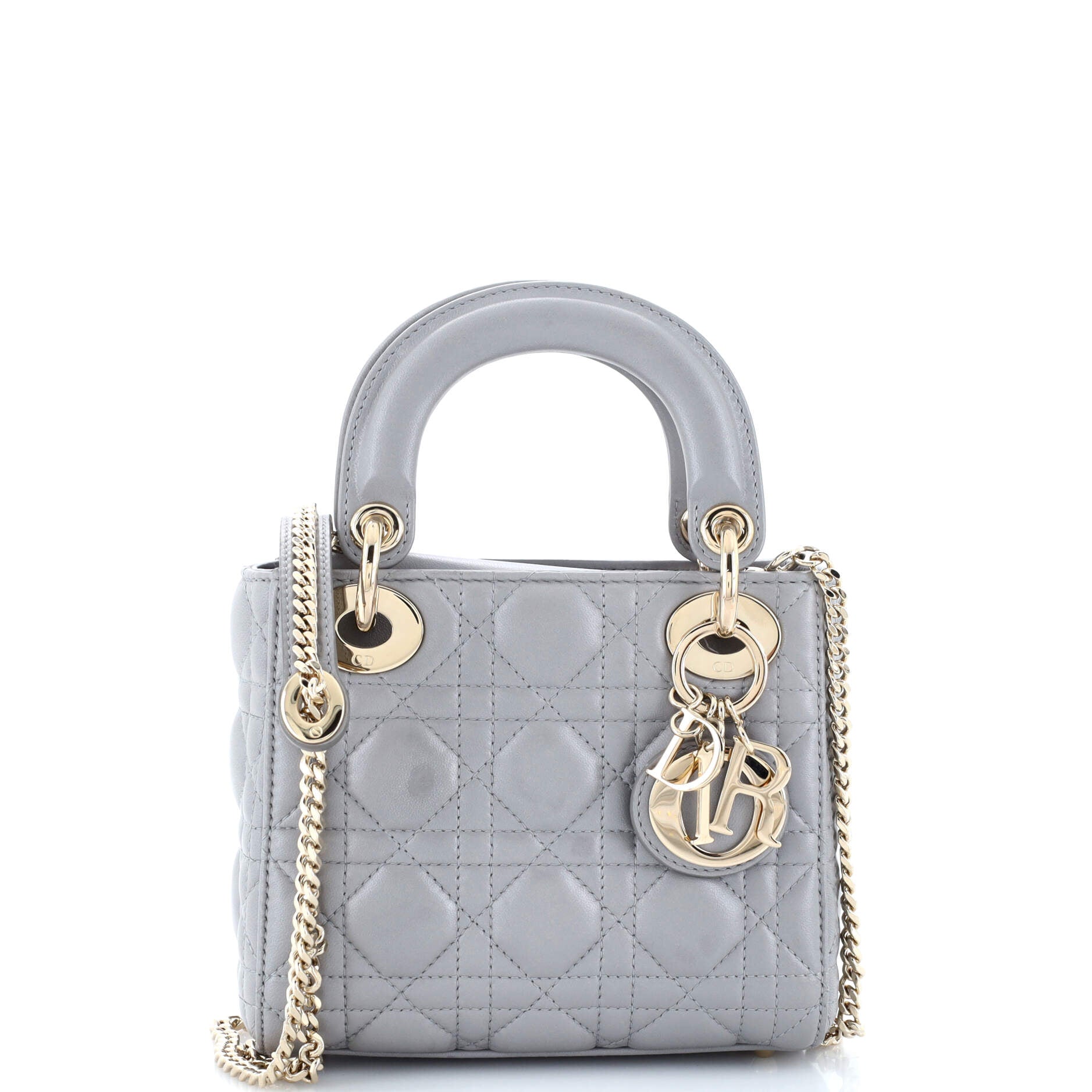 2860 Lady Dior Chain Bag Cannage Quilt Lambskin Mini