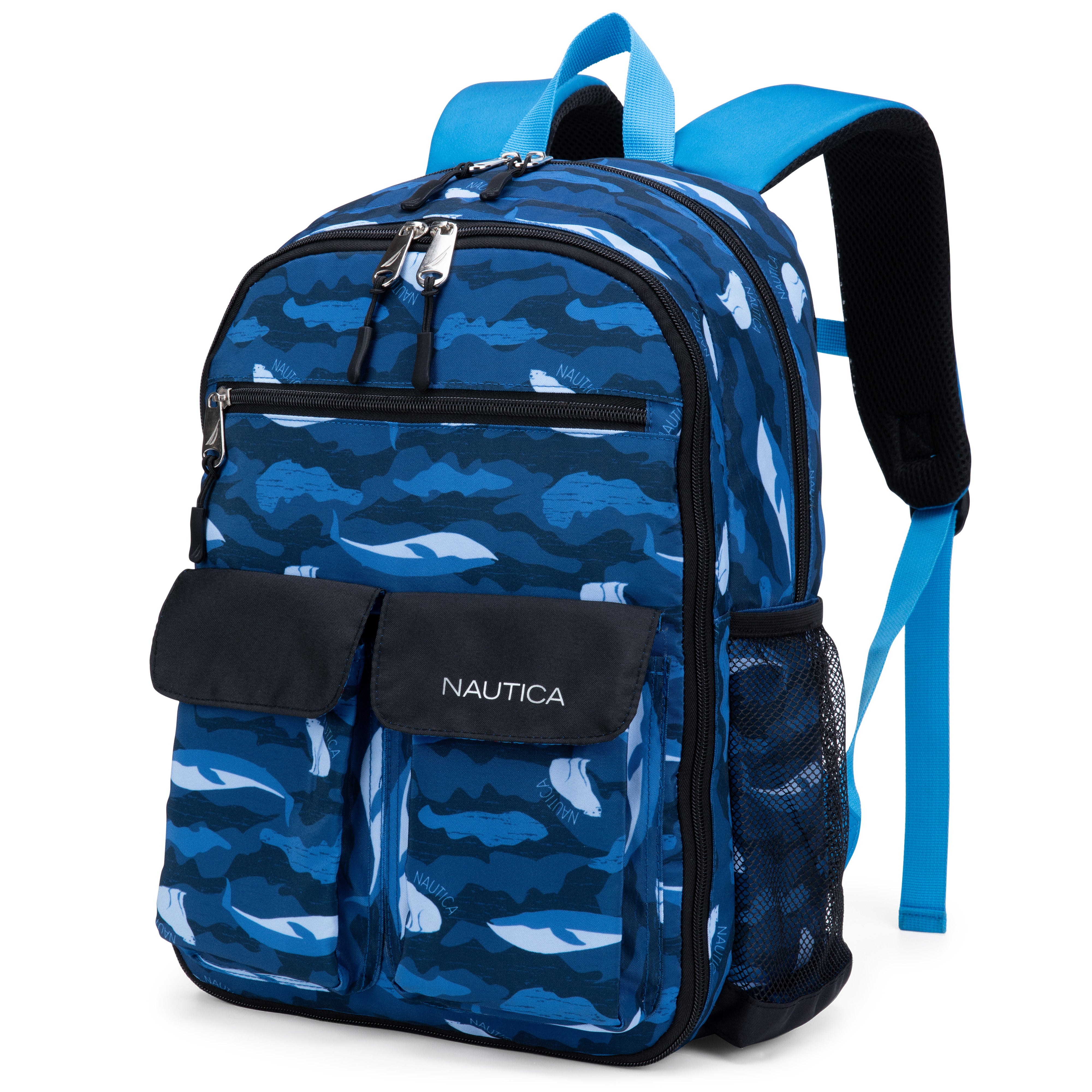 2886 Nautica Kids Backpack for Kindergarten  Elementary School   16" Tall   Polar Camo