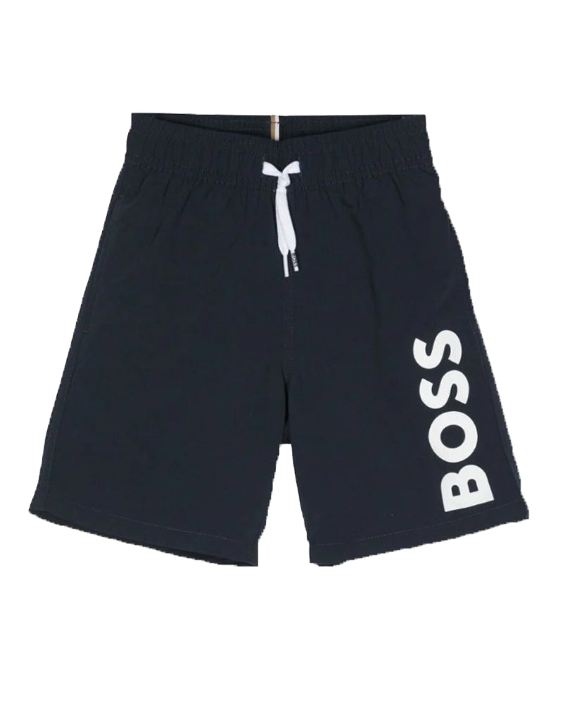 BOSS Boys Navy Swim Shorts