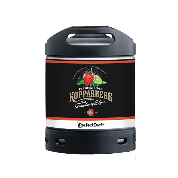 Kopparberg Strawberry and Lime Cider 6L PerfectDraft Keg   New